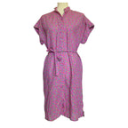 Vilebrequin Button Down Waist Tie Print Shirt Dress - Small