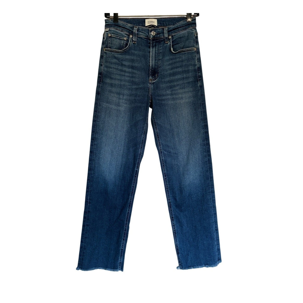 Citizens of Humanity Palma Straight Raw Hem Jeans - Ambry - Size 25