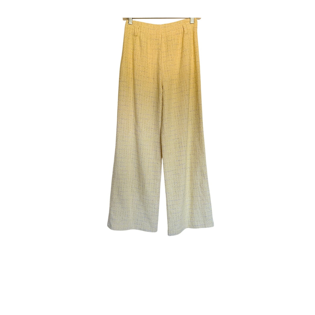 Maje Tweed Pants - Pale Yellow - Size FR 36 / Small