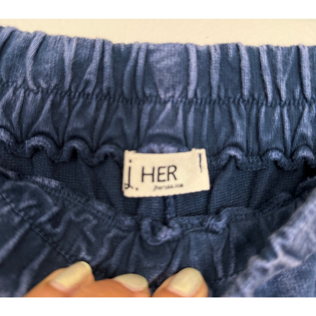 J. HER Cotton Wide Leg Pants - Mineral Wash - Small
