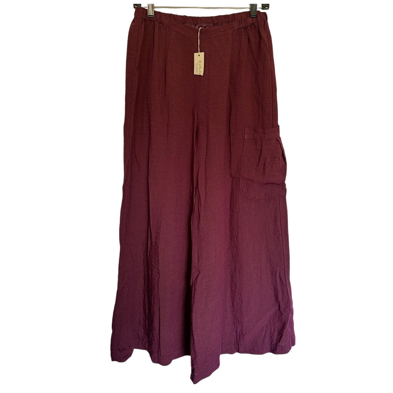 CUT LOOSE Wide Leg Pocket Pant #6382903 - Cinnabark - Size Small