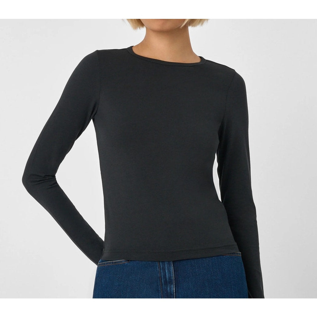 Toccin JENNA COTTON LONG SLEEVE T-SHIRT - Black - XS