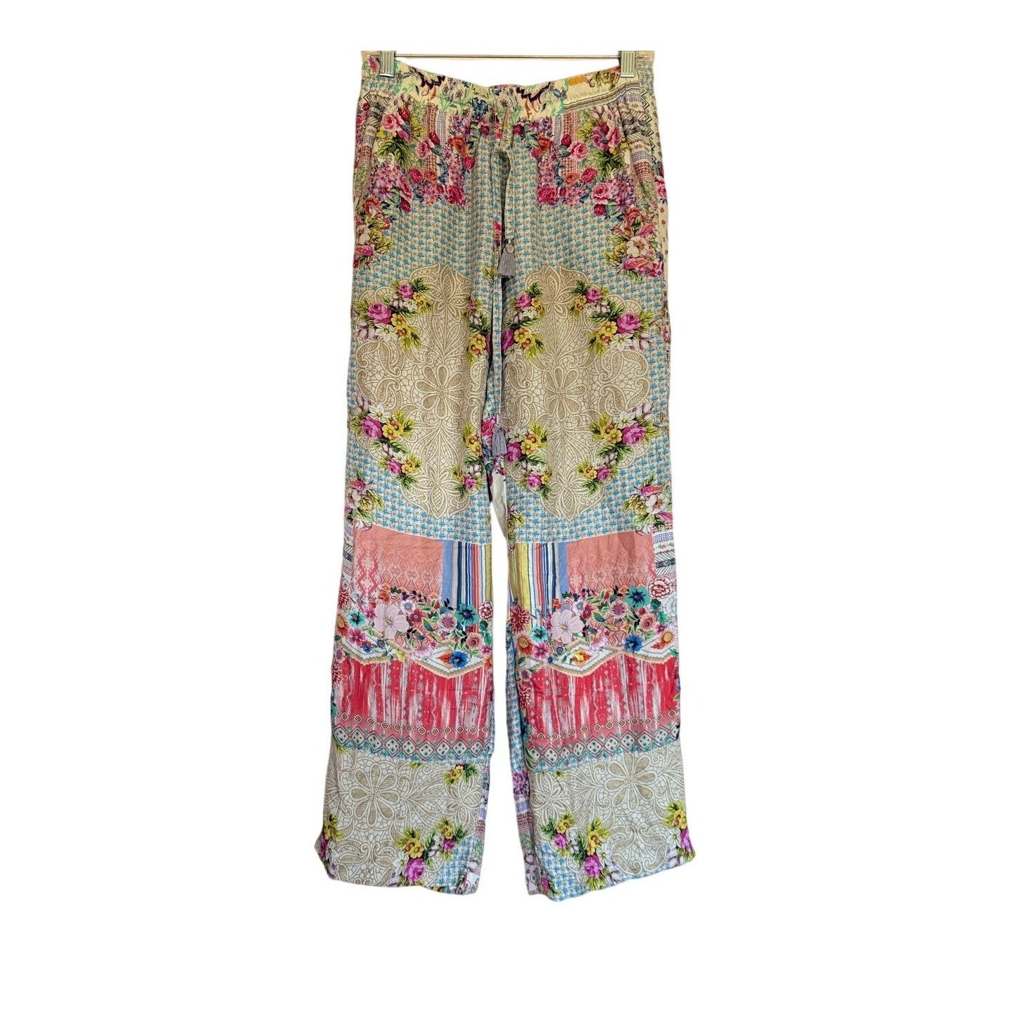 Johnny Was - Silk Print Pants - Small