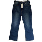 Petite Studio NYC Libby Crop Flare Jeans - Blue - M/6