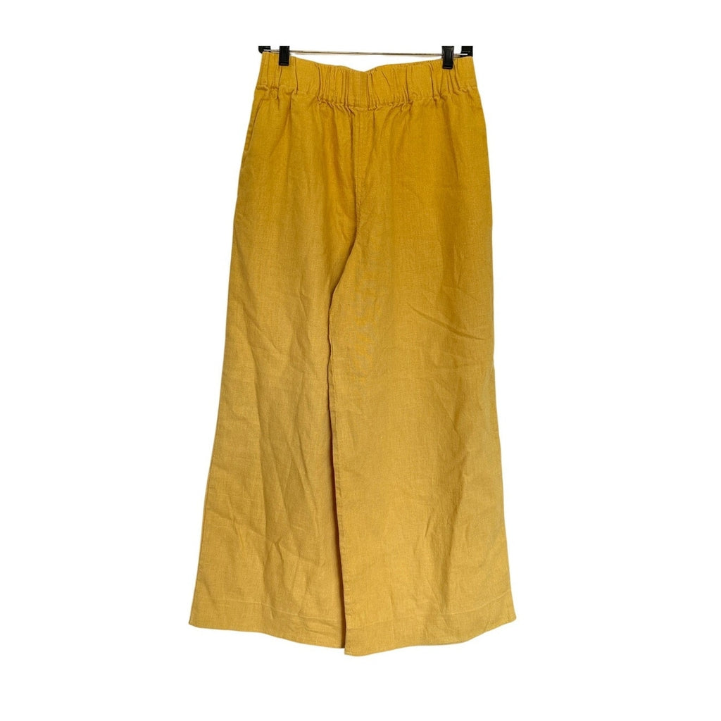Elizabeth Suzann Florence Pant in Midweight Linen - Yellow - Large