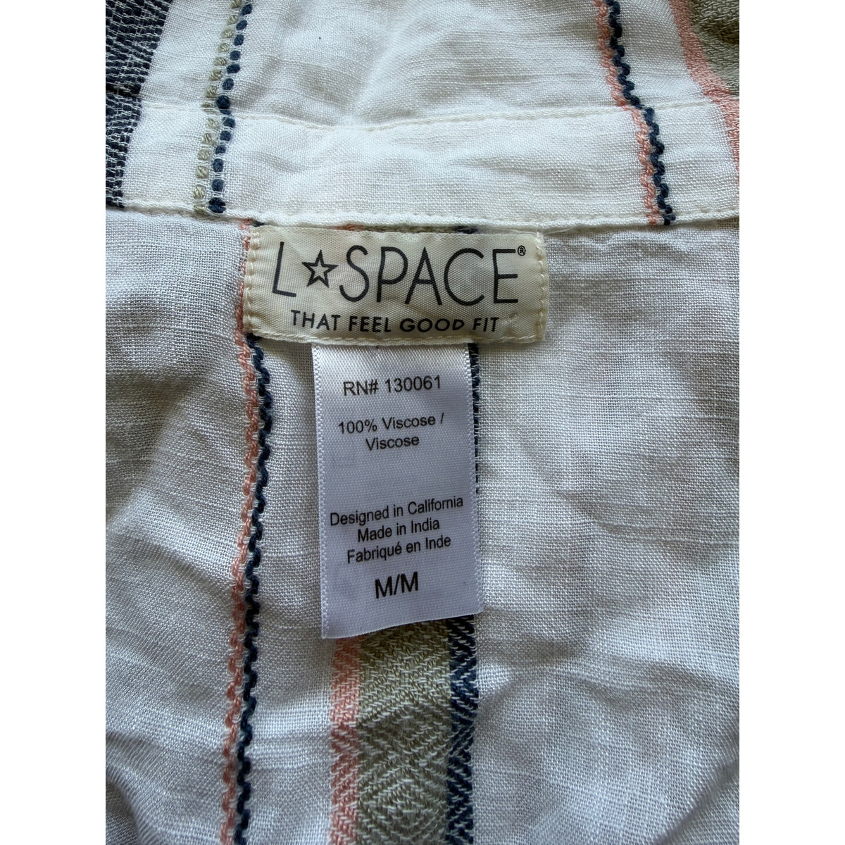 L Space Daydream Tunic Wrap Dress - Isla Vista - Size Medium