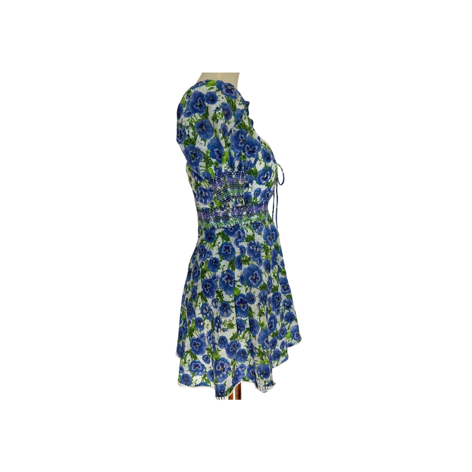 Alice + Olivia Crawford Mini Dress - Perfect Pansy Multi - Size 4