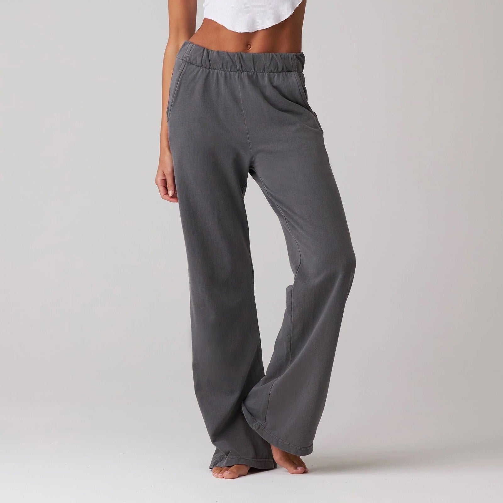 Talentless WOMENS FRENCH TERRY LOUNGE PANT - Steel Grey - Medium