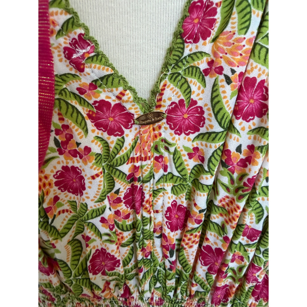 Poupette St Barth Ciao Mini Dress  - Pink Honolulu - Size XS