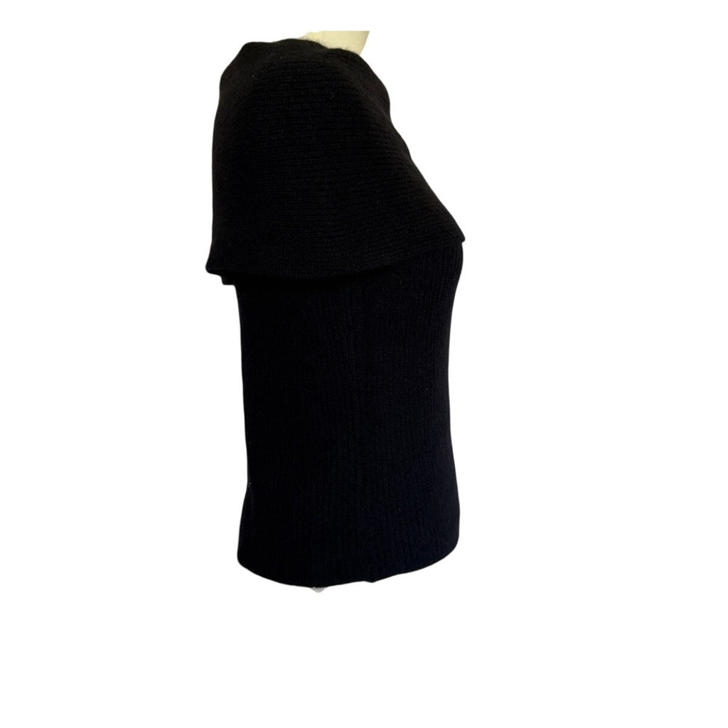 SKIN Portia Off-the-Shoulder Cashmere Top In Black - XS