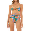 Agua Bendita Glenda and Lucille Reversible Tile Bikini Set - Multicolor -