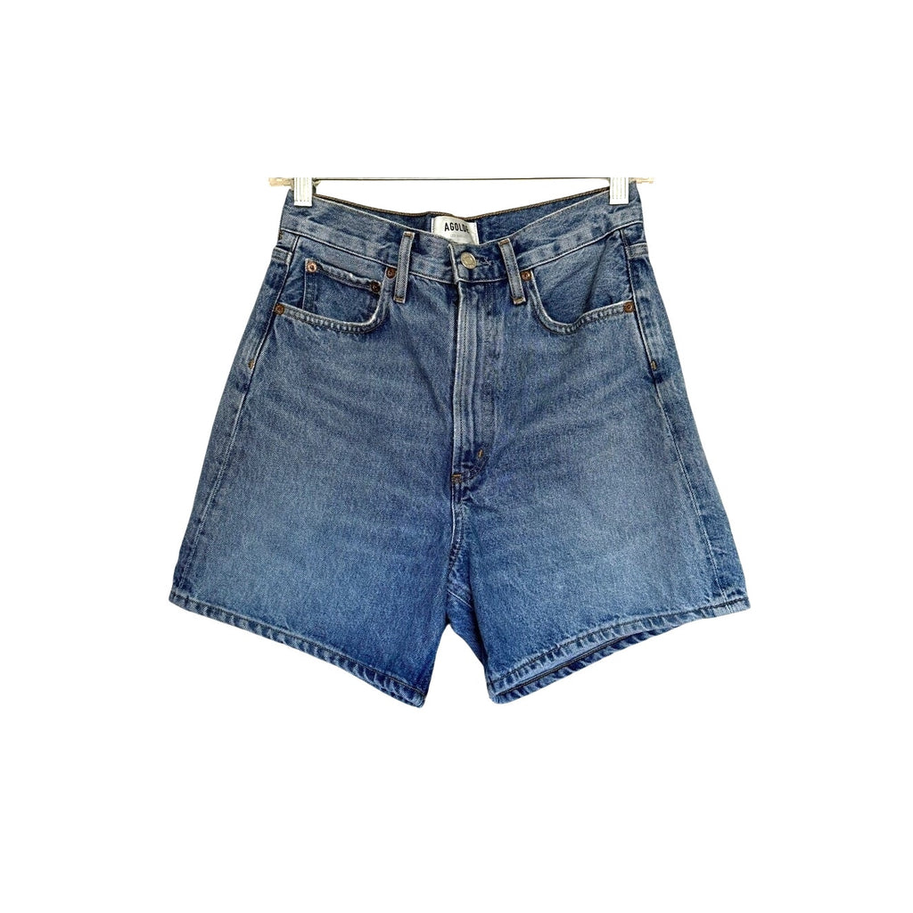 AGOLDE Stella Denim Shorts - Mode Blue - Size 25