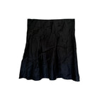 Quince 100% Washable Silk Mini Skirt - Black - Size Extra Small