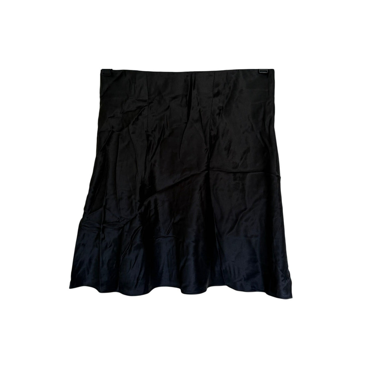 Quince 100% Washable Silk Mini Skirt - Black - Size Extra Small