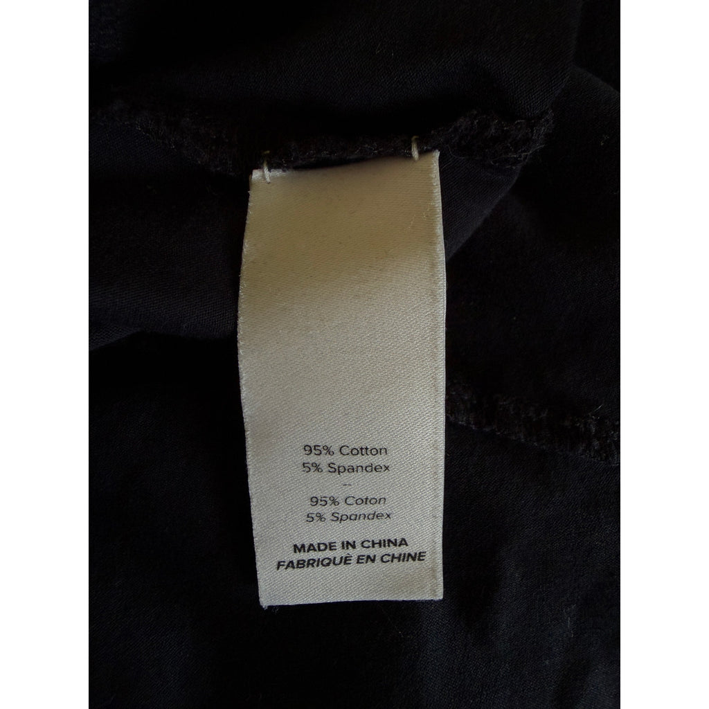 CINQ A SEPT Shiloh Twist Front Short Sleeve Tee - Black - Medium