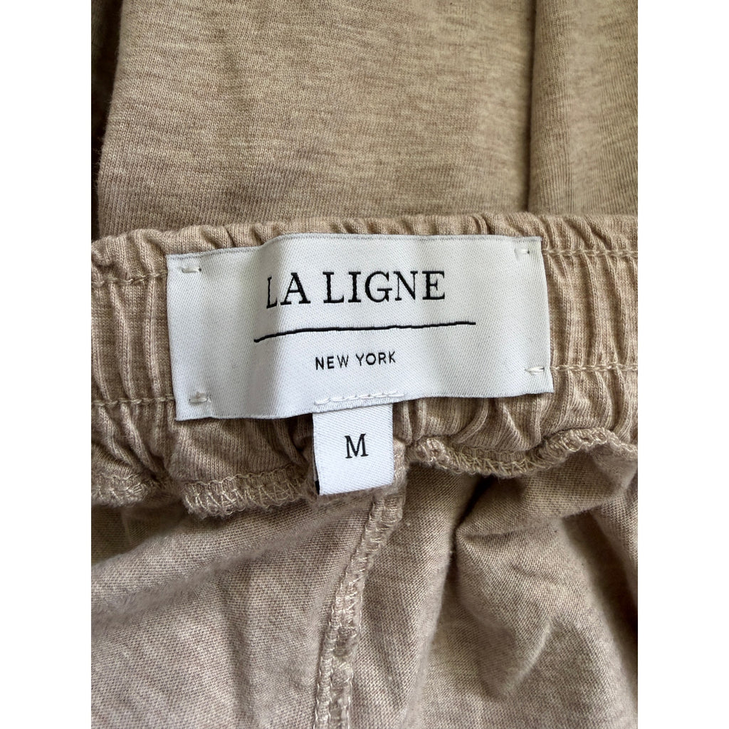La Ligne Bonne Nuit Pajama Set - Heathered Beige Cream - Medium