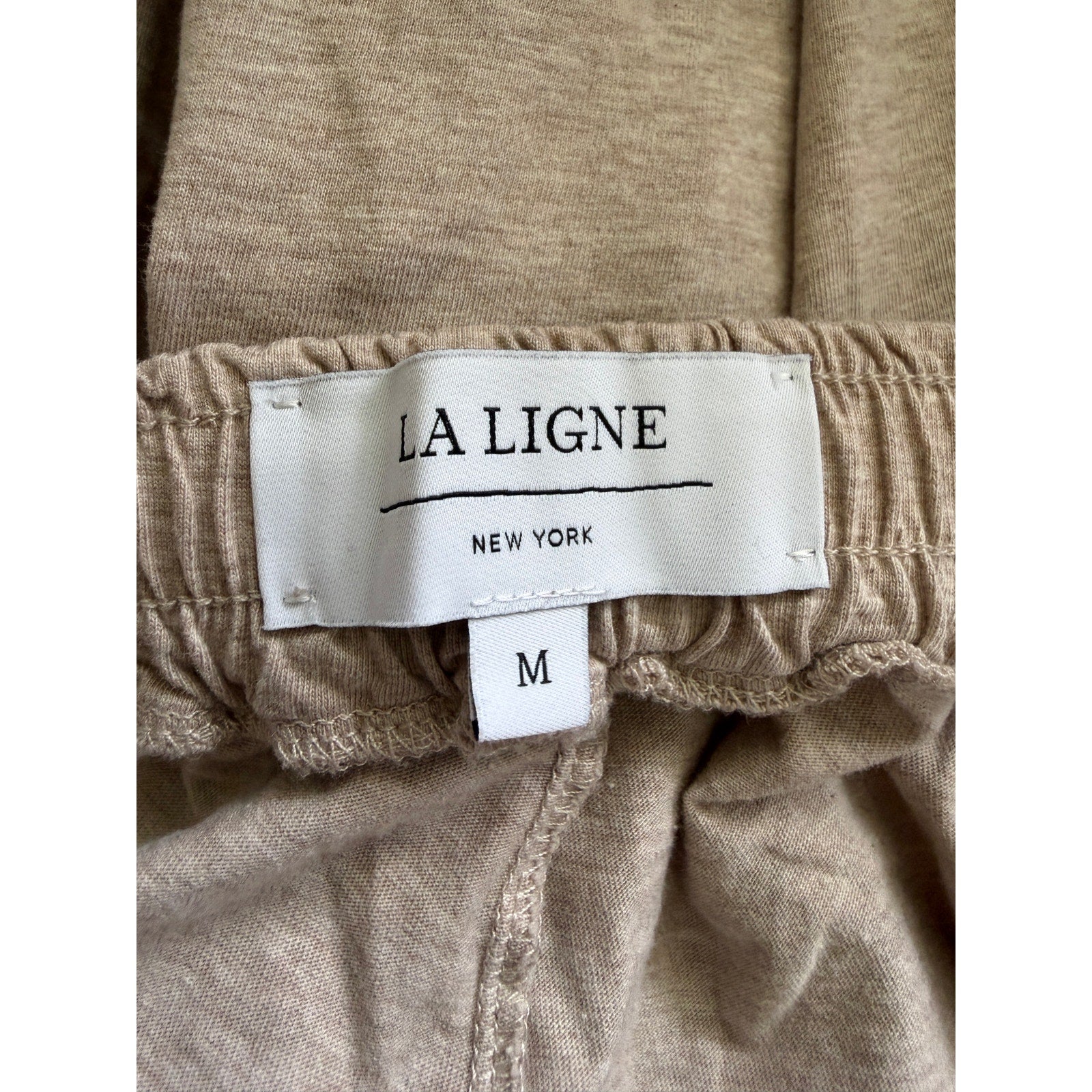 La Ligne Bonne Nuit Pajama Set - Heathered Beige Cream - Medium