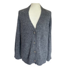 New Velvet by Graham & Spencer Alpaca Oversized Cardigan - Gray - Size Extra Small