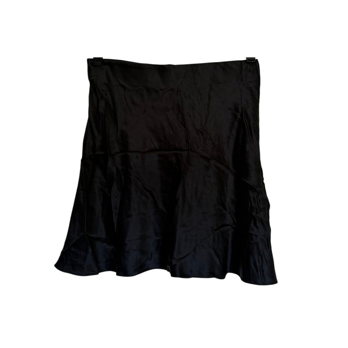 Quince 100% Washable Silk Mini Skirt - Black - Size Extra Small