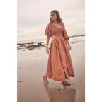 Free People Kalina Midi Dress - Bran - XS