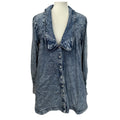 FREE PEOPLE Charlie Denim Shirt - Blue - Size Small