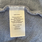 HAVEN WELL WITHIN Slub French Terry Polo Dress - Blue - Size Size XL