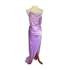 The Sei Halter Cowl Silk Gown - Lavender - Size 4