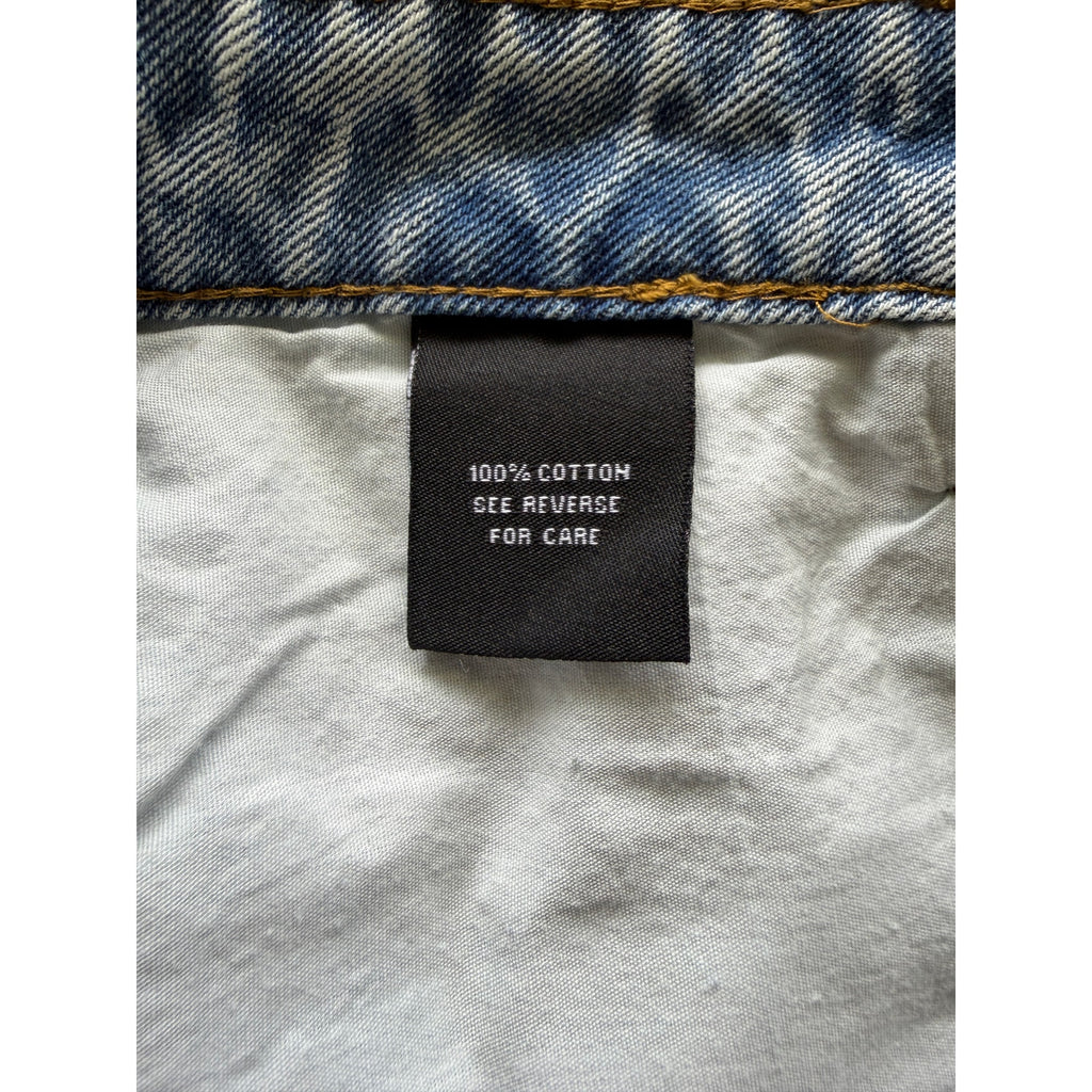 Parke Cutoff Denim Skirt - Blue - Size Small