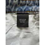 Parke Cutoff Denim Skirt - Blue - Size Small