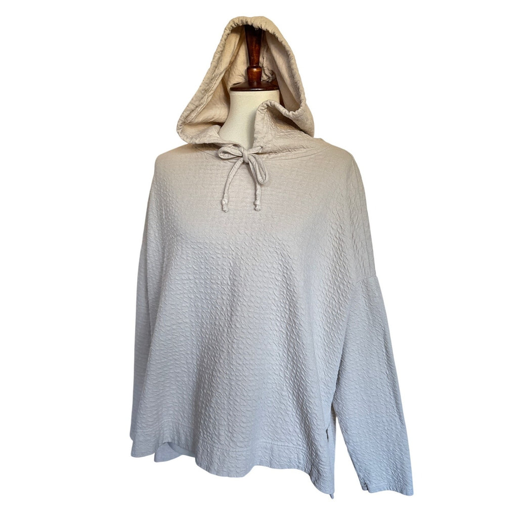 Cut Loose Pucker Doublecloth Sweatshirt - 2246198 - Moonbeam - S/M