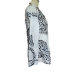 Desmond & Dempsey Long Sleeve Pajama Top - The Jag Cream - XS