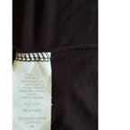 SIX/FIFTY Cowl Neck Sheer Sleeve Blouse - Black - Size Medium