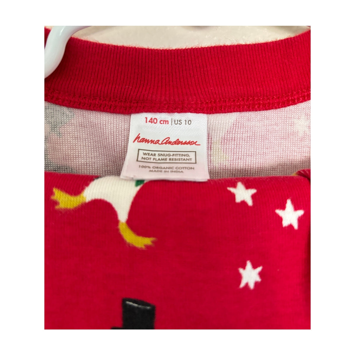 Unisex Hanna Andersson Long John Pajama Set - Penguin Party - Size 10