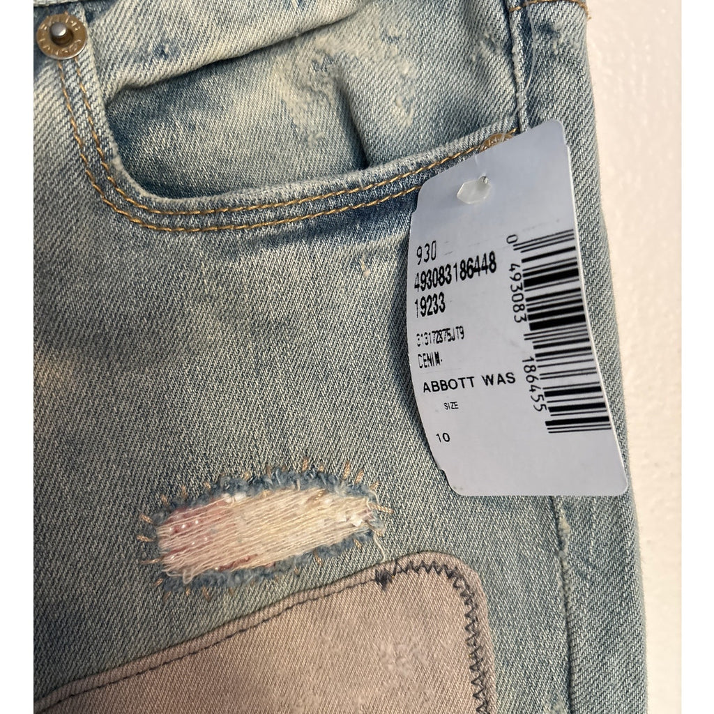 Girls Ralph Lauren Denim Patchwork Jeans - Abbott Wash - Size 10