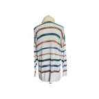 Peruvian Connection Hadley Turtle Neck Sweater - Multicolor Stripe - Size Large