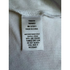 LNA Billie Rib Short Sleeve Crop Tee - White - Size Extra Small