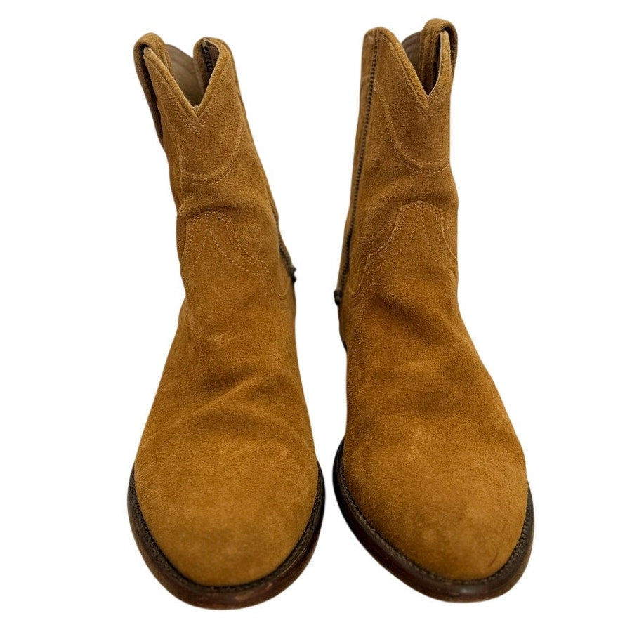 Tecovas The Dean Zip Boot - Honey Suede Leather - 9.5D