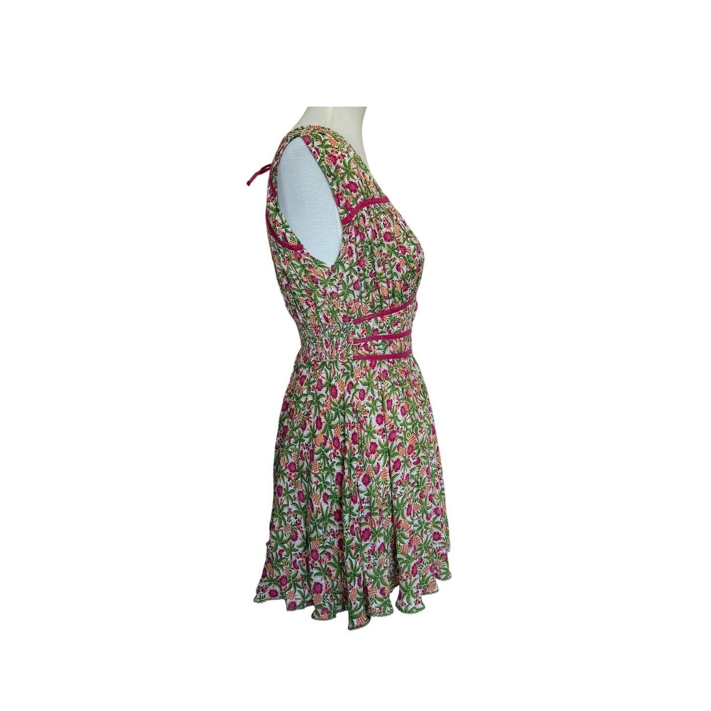 Poupette St Barth Ciao Mini Dress  - Pink Honolulu - Size XS