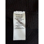 VINCE Wool Cashmere Wrap Cardigan - Black - Small