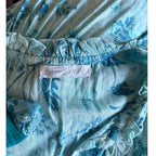 Poupette St Barth Clara Tasseled Printed Minidress - Aqua Grasse - Small