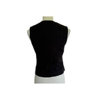 Rag & Bone Albany Solid Cotton & Linen Vest - Black - Size Extra Extra Small