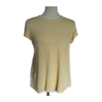 Cut Loose Light Weight Linen Ruche Back Top - Yellow - Medium