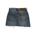 Parke Cutoff Denim Skirt - Blue - Size Small