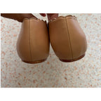 Patricia Green Palm Beach Scalloped Ballet Flat - Beige - Size 7