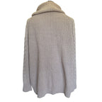 HAVEN WELL WITHIN Cowlneck Cable Knit Sweater - Beige - XL