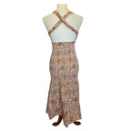 J. CREW Smocked Cross-Back Dress -  Medallion Floral - Size 2
