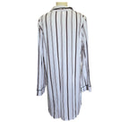 EBERJEY Modal Seep Shirt Dress - Striped - L
