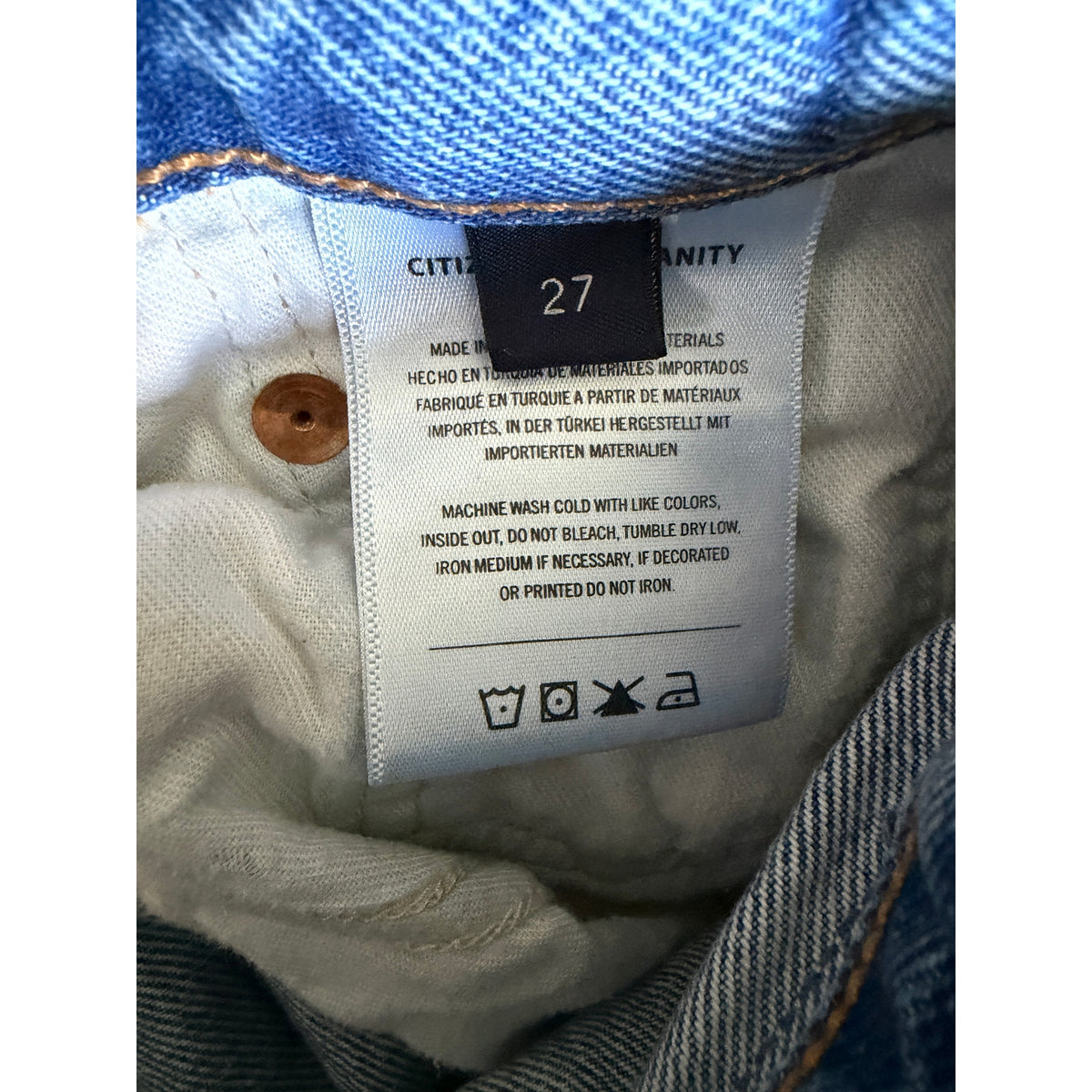 Citizens of Humanity Miro Jeans - Pacifica Wash - Size 27