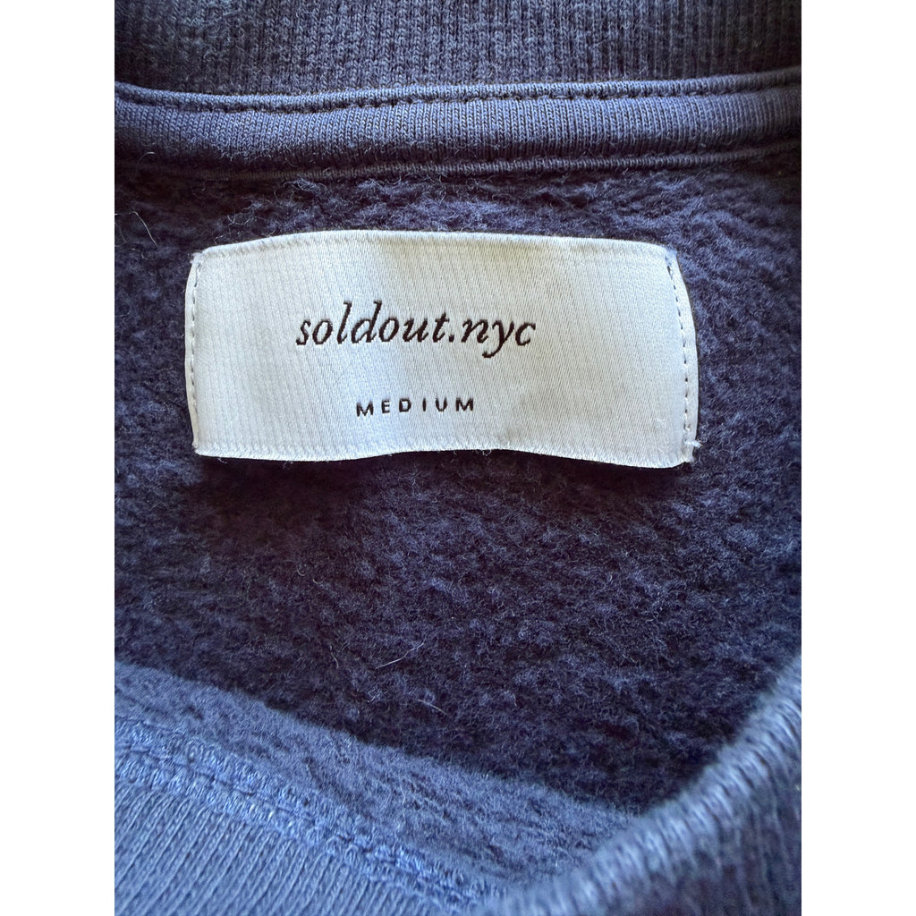 Sold Out NYC The Just Enough Puff Sweatshirt  - Navy - Medium