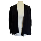 VINCE Wool Cashmere Wrap Cardigan - Black - Small